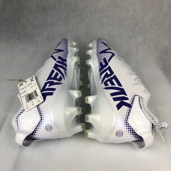 Adidas Freak 22 Team White Purple Football Cleats GY0432 US Men's Size 12.5 - Picture 7 of 9